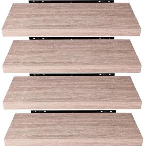 EUGAD 4 pièces Étagère Murale étagères suspendues en Bois80x229x38cm Sonoma Chêne - Publicité EUGAD 4 pièces Étagère Murale étagères suspendues en Bois80x229x38cm Sonoma Chêne - Publicité