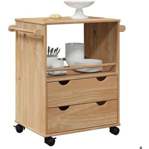 VIDAXL SALE 2025Desserte de cuisine à roulettes - Chariot de cuisine OTTA 59x45x80 cm - Bois massif de pin188 Kg 9180 Marron - Publicité VIDAXL SALE 2025Desserte de cuisine à roulettes - Chariot de cuisine OTTA 59x45x80 cm - Bois massif de pin188 Kg 9180 Marron - Publicité