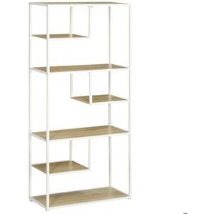 Bibliothèque en métal industriel HOMCOM - 7 niveaux - 83x34x180cm - Publicité Bibliothèque en métal industriel HOMCOM - 7 niveaux - 83x34x180cm - Publicité