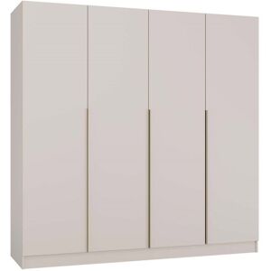 CDF SENSO - Armoire – Beige cachemire – 4 portes – 200×200 cm – Poignées dorées – Chambre Beige - Publicité CDF SENSO - Armoire – Beige cachemire – 4 portes – 200×200 cm – Poignées dorées – Chambre Beige - Publicité