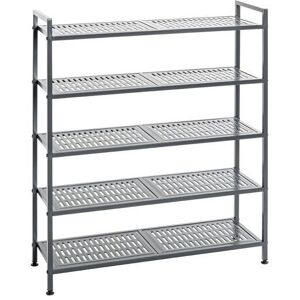 PEGANE Etagère rangement de chaussures Meuble à chaussures 20 paires en acier coloris gris - Longueur 73 x Hauteur 90 x Profondeur 25 cm Gris - Publicité PEGANE Etagère rangement de chaussures Meuble à chaussures 20 paires en acier coloris gris - Longueur 73 x Hauteur 90 x Profondeur 25 cm Gris - Publicité