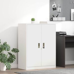 VIDAXL Armoire de rangement métal blanche 80 x 40 x 105 cm — portes verrouillables style industriel Blanc - Publicité VIDAXL Armoire de rangement métal blanche 80 x 40 x 105 cm — portes verrouillables style industriel Blanc - Publicité