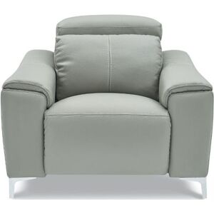 LA MAISON DU CANAPÉ Fauteuil relaxation électrique 1 place en cuir BIANCA - Gris clair Gris perle Gris - Publicité LA MAISON DU CANAPÉ Fauteuil relaxation électrique 1 place en cuir BIANCA - Gris clair Gris perle Gris - Publicité