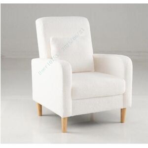 Fauteuil Salon - RELAX4LIFE - Coussin Lombaire - Pieds en Bois de Caoutchouc - Chaise de Salon Ergonomique Confortable -Charge 15KG Blanc - Publicité Fauteuil Salon - RELAX4LIFE - Coussin Lombaire - Pieds en Bois de Caoutchouc - Chaise de Salon Ergonomique Confortable -Charge 15KG Blanc - Publicité