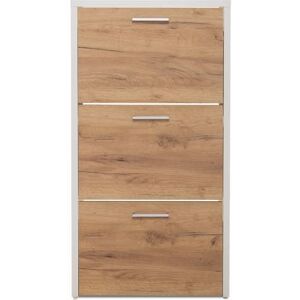 Meuble à chaussures en bois imitation chêne - MC7070 - Naturel - Terre de Nuit Marron - Publicité Meuble à chaussures en bois imitation chêne - MC7070 - Naturel - Terre de Nuit Marron - Publicité