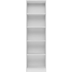 HUCOCO Kaffi - Étagère Scandinave - 5 Compartiments - 50x30x181 - Blanc - Publicité HUCOCO Kaffi - Étagère Scandinave - 5 Compartiments - 50x30x181 - Blanc - Publicité