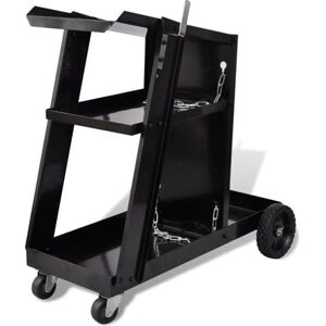 Chariot pour poste de soudure - LIZ - Noir - Acier - 3 étagères - Capacité 40 kg Noir - Publicité Chariot pour poste de soudure - LIZ - Noir - Acier - 3 étagères - Capacité 40 kg Noir - Publicité