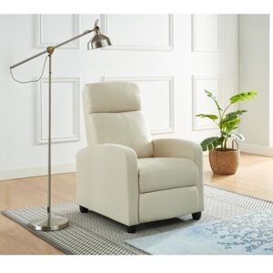 BAÏTA Fauteuil relaxation push back ALVA 100 x 685 x 86 cm tissu écru Blanc - Publicité BAÏTA Fauteuil relaxation push back ALVA 100 x 685 x 86 cm tissu écru Blanc - Publicité