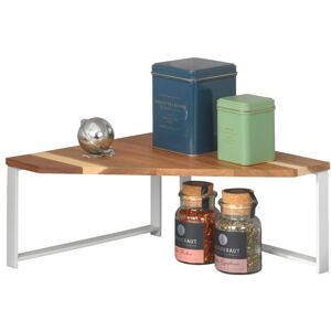 Etagère dangle - WENKO - Louisa - Métal Blanc - Bois dAcacia - 30x30x15cm Blanc - Publicité Etagère dangle - WENKO - Louisa - Métal Blanc - Bois dAcacia - 30x30x15cm Blanc - Publicité