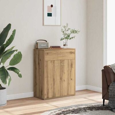 VIDAXL HSF®Meuble de séjour Contemporain - Buffet - chêne artisanal - 60x30x75cm - Bois dingénierie ckd12639 Marron - Publicité VIDAXL HSF®Meuble de séjour Contemporain - Buffet - chêne artisanal - 60x30x75cm - Bois dingénierie ckd12639 Marron - Publicité