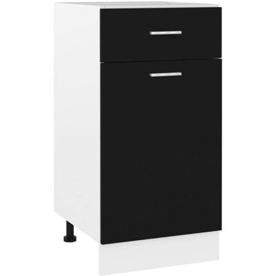 vidaXL Armoire à tiroirs Lyon Noir 40 x 46 x 815 cm Bois dingénierie 801213 Noir - Publicité vidaXL Armoire à tiroirs Lyon Noir 40 x 46 x 815 cm Bois dingénierie 801213 Noir - Publicité