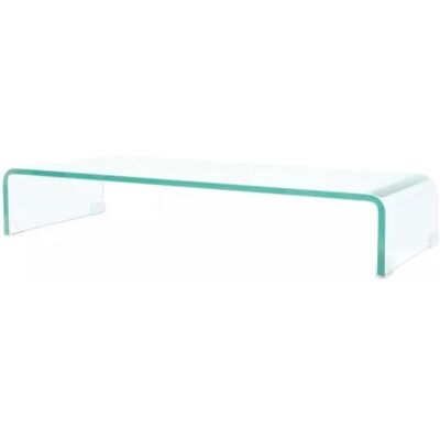 Support TV/moniteur vidaXL - Verre clair 80x30x13 cm - Publicité Support TV/moniteur vidaXL - Verre clair 80x30x13 cm - Publicité