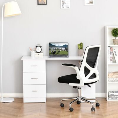 Generic Table dOrdinateur Table de Bureau avec Rangement 3 Tiroirs et 3 Compartiments 120 x 49 x 72 cm Blanc Blanc - Publicité Generic Table dOrdinateur Table de Bureau avec Rangement 3 Tiroirs et 3 Compartiments 120 x 49 x 72 cm Blanc Blanc - Publicité