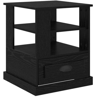 Table de chevet en bois dingénierie - vidaXL - Chêne Noir - 50x50x60 cm - Rustique élégant - Rangement pratique - Publicité Table de chevet en bois dingénierie - vidaXL - Chêne Noir - 50x50x60 cm - Rustique élégant - Rangement pratique - Publicité