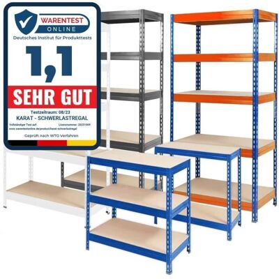 KARAT Étagère pour charge lourde Meuble de rangement 5 Étages (aggloméré) Gris anthracite 180 x 90 x 60 cm Charge Max : 1250 kg Gris - Publicité KARAT Étagère pour charge lourde Meuble de rangement 5 Étages (aggloméré) Gris anthracite 180 x 90 x 60 cm Charge Max : 1250 kg Gris - Publicité