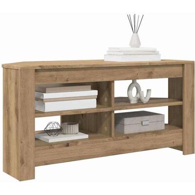 Meuble TV dangle moderne - vidaXL - Bois ancien - 102x41x50 cm - 2 étagères - Assemblage requis - Design minimaliste Marron - Publicité Meuble TV dangle moderne - vidaXL - Bois ancien - 102x41x50 cm - 2 étagères - Assemblage requis - Design minimaliste Marron - Publicité