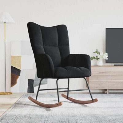 VIDAXL SALE 2024 Fauteuil Salon JMS - Chaise à bascule Chaise à bascule Noir Velours ABHT 6315553 Noir - Publicité VIDAXL SALE 2024 Fauteuil Salon JMS - Chaise à bascule Chaise à bascule Noir Velours ABHT 6315553 Noir - Publicité
