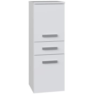 Topeshop Nina - Colonne de rangement salle de bain - Blanc - 30x30x85cm - Publicité Topeshop Nina - Colonne de rangement salle de bain - Blanc - 30x30x85cm - Publicité