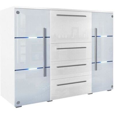Meubles Nashville 101 - Commode avec portes & LED - Publicité Meubles Nashville 101 - Commode avec portes & LED - Publicité