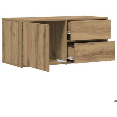 VIDAXL Armoire TV - MODERNE - Meuble TV - Montage Simplifié - chêne artisanal 80x34x355cm bois dingénierie @2360272 Marron - Publicité VIDAXL Armoire TV - MODERNE - Meuble TV - Montage Simplifié - chêne artisanal 80x34x355cm bois dingénierie @2360272 Marron - Publicité