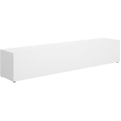 PEGANE Meuble TV bas avec portes abattantes coloris blanc - Hauteur 42 x Longueur 220 x Profondeur 415 cm Blanc - Publicité PEGANE Meuble TV bas avec portes abattantes coloris blanc - Hauteur 42 x Longueur 220 x Profondeur 415 cm Blanc - Publicité