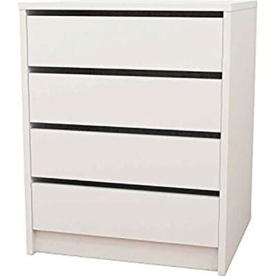 PEGANE Commode - Meuble de rangement coloris blanc - Hauteur 61.4 x Longueur 50 x Profondeur 44 cm Blanc - Publicité PEGANE Commode - Meuble de rangement coloris blanc - Hauteur 61.4 x Longueur 50 x Profondeur 44 cm Blanc - Publicité