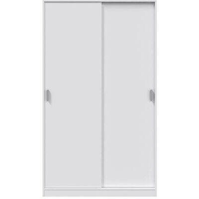PEGANE Armoire avec 2 Portes Coulissantes coloris Blanc - Dim : L 100 cm x H 200 x P 50 cm Blanc - Publicité PEGANE Armoire avec 2 Portes Coulissantes coloris Blanc - Dim : L 100 cm x H 200 x P 50 cm Blanc - Publicité