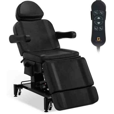 BarberPub Fauteuil de beauté électrique à 3 moteursaccoudoirs pivotants à 180° pour salon de SPA 0754BK Noir - Publicité BarberPub Fauteuil de beauté électrique à 3 moteursaccoudoirs pivotants à 180° pour salon de SPA 0754BK Noir - Publicité