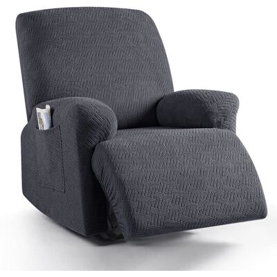 Housse de Fauteuil Relax - Extensible 1 Place - Polyester - Gris Foncé - Design Contemporain Gris - Publicité Housse de Fauteuil Relax - Extensible 1 Place - Polyester - Gris Foncé - Design Contemporain Gris - Publicité