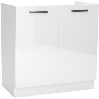 PEGANE Meuble bas de cuisine à 2 portes coloris blanc - longueur 80 x profondeur 4460 x hauteur 82 cm Blanc - Publicité PEGANE Meuble bas de cuisine à 2 portes coloris blanc - longueur 80 x profondeur 4460 x hauteur 82 cm Blanc - Publicité