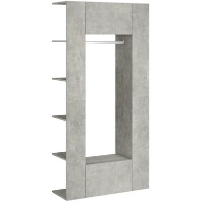 Armoires de couloir - 2 pièces - vidaXL - bois dingénierie - gris béton - grand rangement dqa35u77 Gris - Publicité Armoires de couloir - 2 pièces - vidaXL - bois dingénierie - gris béton - grand rangement dqa35u77 Gris - Publicité