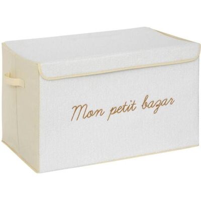 ATMOSPHERA CRÉATEUR D'INTÉRIEUR Coffre de rangement enfant Yuma blanc bouclette 36x57cm - Atmosphera Créateur dintérieur Blanc - Publicité ATMOSPHERA CRÉATEUR D'INTÉRIEUR Coffre de rangement enfant Yuma blanc bouclette 36x57cm - Atmosphera Créateur dintérieur Blanc - Publicité