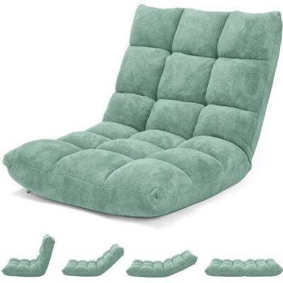 Fauteuil Convertible 1 Place - RELAX4LIFE - Réglable en 14 Angles - Vert Vert - Publicité Fauteuil Convertible 1 Place - RELAX4LIFE - Réglable en 14 Angles - Vert Vert - Publicité