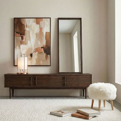 Idimex Meuble TV TECCA L 180 cm en Bois Massif Coloris Noyer avec 3 Portes Pour téléviseur jusquà 80 Meuble Télé avec Rangement Marron - Publicité Idimex Meuble TV TECCA L 180 cm en Bois Massif Coloris Noyer avec 3 Portes Pour téléviseur jusquà 80 Meuble Télé avec Rangement Marron - Publicité