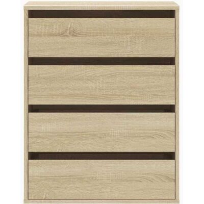 VIDAXL Moderne Commode dangle BURKE MEUBLE BAS chêne sonoma 60x41x76 cm bois dingénierie AA3209 Marron - Publicité VIDAXL Moderne Commode dangle BURKE MEUBLE BAS chêne sonoma 60x41x76 cm bois dingénierie AA3209 Marron - Publicité