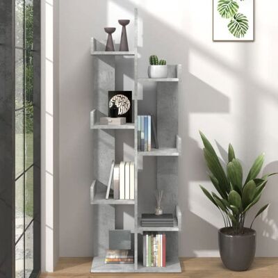 VIDAXL (Gris)Meuble de rangementSIGNOR Bibliothèque Contemporaine Gris béton 48x255x140 cm bois ingénierie 278248 Bleu - Publicité VIDAXL (Gris)Meuble de rangementSIGNOR Bibliothèque Contemporaine Gris béton 48x255x140 cm bois ingénierie 278248 Bleu - Publicité