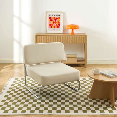BAÏTA Fauteuil JACK tissu beige Beige - Publicité BAÏTA Fauteuil JACK tissu beige Beige - Publicité