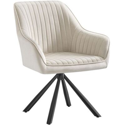 Fauteuil de salon - Fauteuil Pivotant - SONGMICS - Velours - Accoudoirs - Beige Cappuccino et Noir Beige - Publicité Fauteuil de salon - Fauteuil Pivotant - SONGMICS - Velours - Accoudoirs - Beige Cappuccino et Noir Beige - Publicité