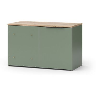 Commode Wido 80x50cm avec porte Vert Vicco 56606 Vert - Publicité Commode Wido 80x50cm avec porte Vert Vicco 56606 Vert - Publicité