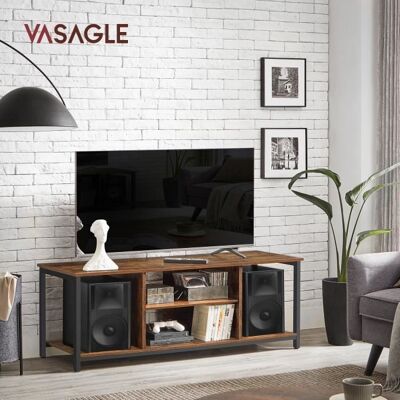 VASAGLE Meuble TV pour TV Jusqu’à 55 Pouces Support Télévision Style Industriel Marron Rustique et Noir Marron - Publicité VASAGLE Meuble TV pour TV Jusqu’à 55 Pouces Support Télévision Style Industriel Marron Rustique et Noir Marron - Publicité