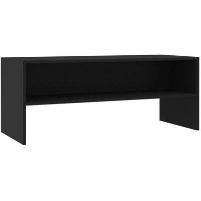 vidaXL Meuble TV Noir 100 x 40 x 40 cm Aggloméré Noir - Publicité vidaXL Meuble TV Noir 100 x 40 x 40 cm Aggloméré Noir - Publicité