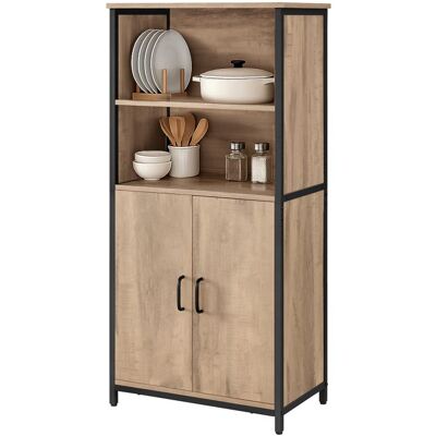 VASAGLE Meuble de Rangement 2 Compartiment Ouverts Placad Cadre en Acier Marron et Noir Marron - Publicité VASAGLE Meuble de Rangement 2 Compartiment Ouverts Placad Cadre en Acier Marron et Noir Marron - Publicité