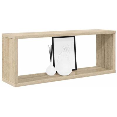 VIDAXL Armoire Flottante minimaliste Cuisine Brun - Lot de 2 Étagères murales cube - Chêne sonoma - Bois d’ingénierie 722 11 Marron - Publicité VIDAXL Armoire Flottante minimaliste Cuisine Brun - Lot de 2 Étagères murales cube - Chêne sonoma - Bois d’ingénierie 722 11 Marron - Publicité