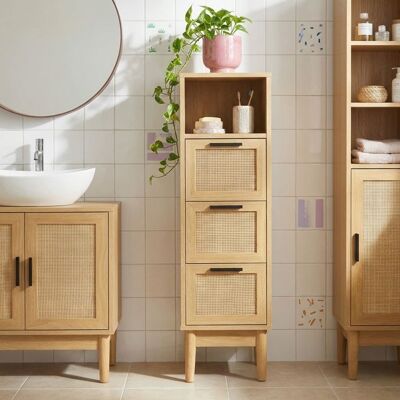 Baïta Eucalyptus Eucalyptus Rangement salle de bain bohème - Armoire de salle de bain - Publicité Baïta Eucalyptus Eucalyptus Rangement salle de bain bohème - Armoire de salle de bain - Publicité