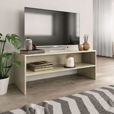 vidaXL Meuble TV Chêne sonoma 100 x 40 x 40 cm Aggloméré Marron - Publicité vidaXL Meuble TV Chêne sonoma 100 x 40 x 40 cm Aggloméré Marron - Publicité