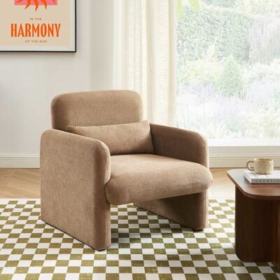 BAÏTA Fauteuil OMA tissu marron Marron - Publicité BAÏTA Fauteuil OMA tissu marron Marron - Publicité