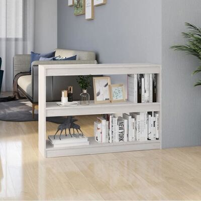 vidaXL Bibliothèque/Séparateur de pièce Blanc 100x30x715cm Pin massif 808209 Blanc - Publicité vidaXL Bibliothèque/Séparateur de pièce Blanc 100x30x715cm Pin massif 808209 Blanc - Publicité