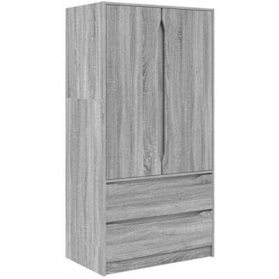 VIDAXL Style intemporel - Cabinet chambre/Organisateur vêtements - Gris - Armoire Gris Sonoma 795x49x156cm Bois d’ingénierie @1663124 Gris - Publicité VIDAXL Style intemporel - Cabinet chambre/Organisateur vêtements - Gris - Armoire Gris Sonoma 795x49x156cm Bois d’ingénierie @1663124 Gris - Publicité