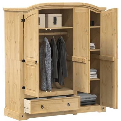 vidaXL Garde-robe Corona 1515x52x170 cm bois de pin massif placard garde-robe de chambre organisateur de placard 4005663 Marron - Publicité vidaXL Garde-robe Corona 1515x52x170 cm bois de pin massif placard garde-robe de chambre organisateur de placard 4005663 Marron - Publicité