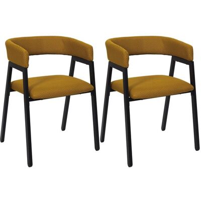 HOME DECO FACTRY Lot De 2 Fauteuils - Home Deco Factory - Atome - Design - Ergonomiques - Jaunes Jaune - Publicité HOME DECO FACTRY Lot De 2 Fauteuils - Home Deco Factory - Atome - Design - Ergonomiques - Jaunes Jaune - Publicité